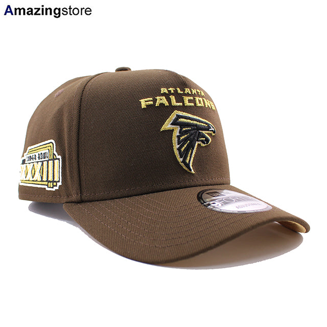 ニューエラ キャップ 9FORTY スナップバック アトランタ ファルコンズ NFL SUPER BOWL XXXIII A-FRAME SNAPBACK CAP BROWN