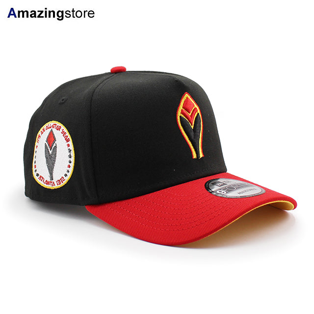 ニューエラ キャップ 9FORTY スナップバック アトランタ ブレーブス MLB 1972 ALL STAR GAME A-FRAME SNAPBACK CAP BLACK RED