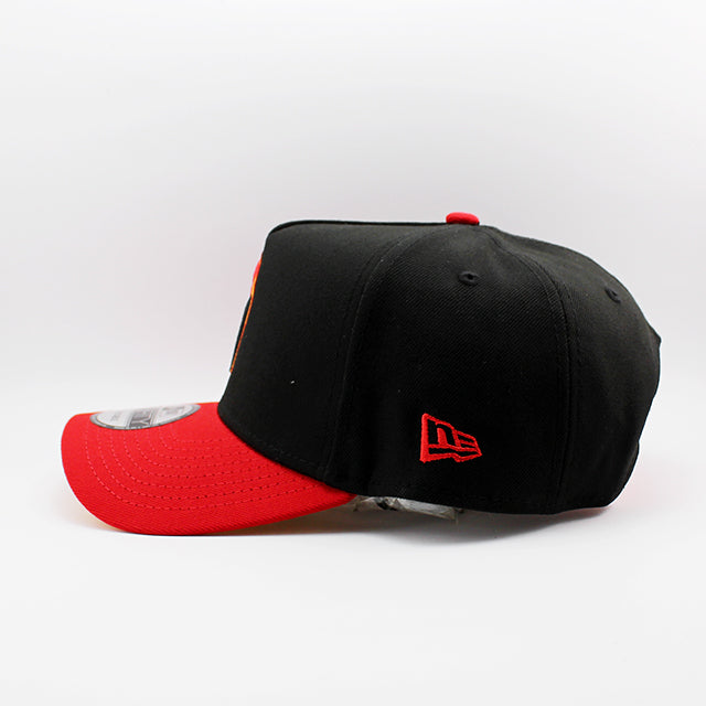 ニューエラ キャップ 9FORTY スナップバック アトランタ ブレーブス MLB 1972 ALL STAR GAME A-FRAME SNAPBACK CAP BLACK RED