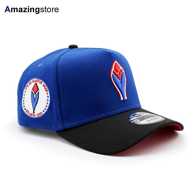 ニューエラ キャップ 9FORTY スナップバック アトランタ ブレーブス MLB 1972 ALL STAR GAME A-FRAME SNAPBACK CAP BLUE BLACK