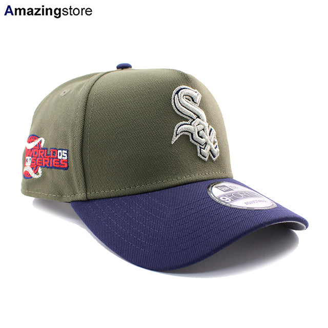 ニューエラ キャップ 9FORTY スナップバック シカゴ ホワイトソックス MLB 2005 WORLD SERIES GREY BOTTOM A-FRAME SNAPBACK CAP OLIVE