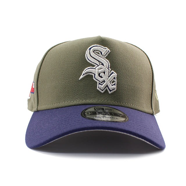 ニューエラ キャップ 9FORTY スナップバック シカゴ ホワイトソックス MLB 2005 WORLD SERIES GREY BOTTOM A-FRAME SNAPBACK CAP OLIVE