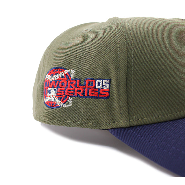 ニューエラ キャップ 9FORTY スナップバック シカゴ ホワイトソックス MLB 2005 WORLD SERIES GREY BOTTOM A-FRAME SNAPBACK CAP OLIVE