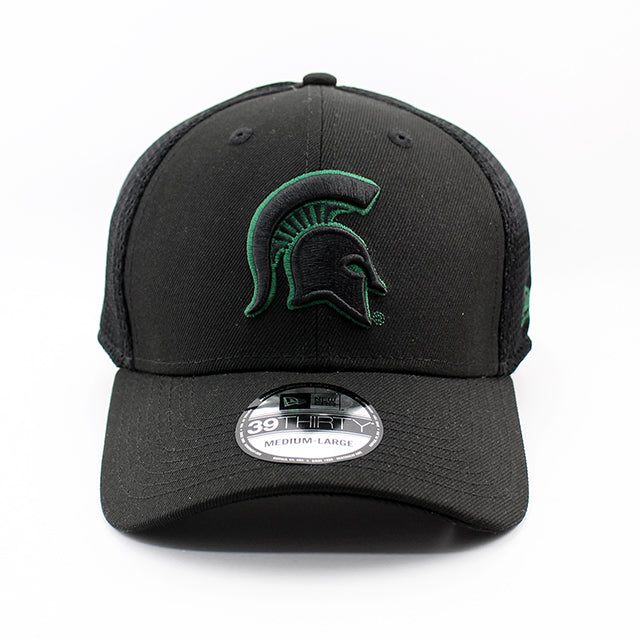 ニューエラ キャップ 39THIRTY ミシガンステイト スパルタンズ NCAA NEO FLEX FIT CAP BLACK