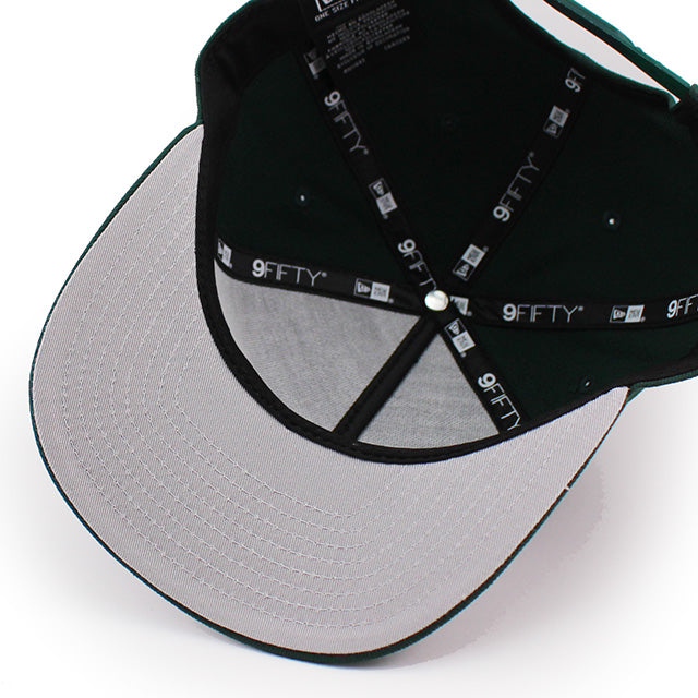 ニューエラ スナップバック キャップ PC9FIFTY ロサンゼルス ドジャース UPSIDE PRE-CURVED A-FRAME SNAPBACK CAP DARK GREEN