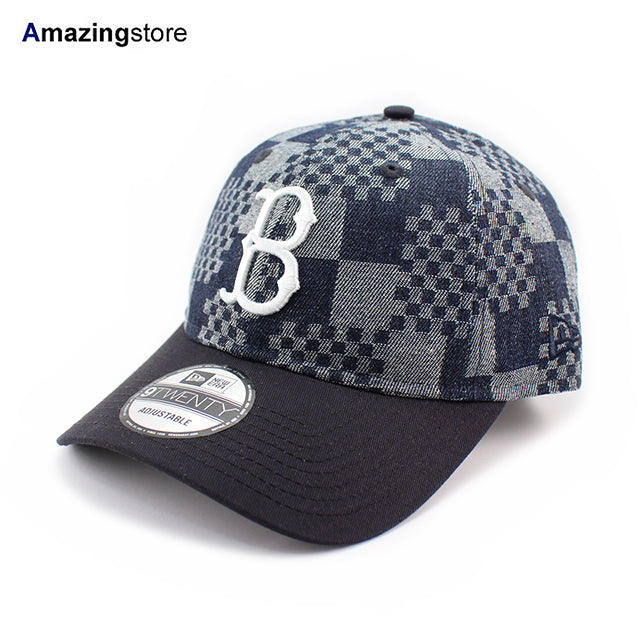 ニューエラ キャップ 9TWENTY ストラップバック ブルックリン ドジャース MLB PATCH DENIM NAVY PATTERN COOPERSTOWN STRAPBACK CAP