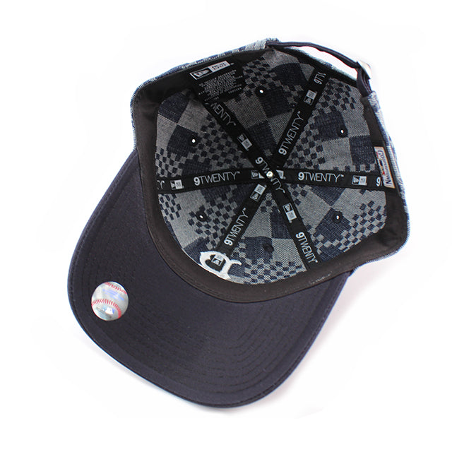 ニューエラ キャップ 9TWENTY ストラップバック ブルックリン ドジャース MLB PATCH DENIM NAVY PATTERN COOPERSTOWN STRAPBACK CAP