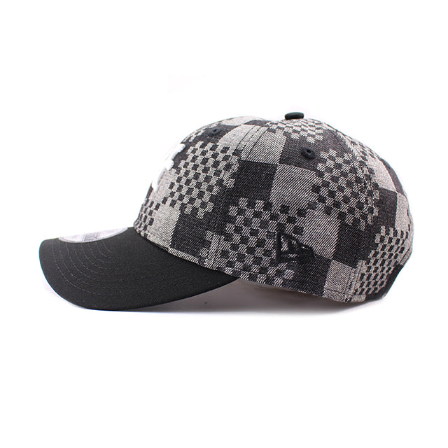 ニューエラ キャップ 9TWENTY ストラップバック ニューヨーク ジャイアンツ MLB PATCH DENIM BLACK PATTERN COOPERSTOWN STRAPBACK CAP