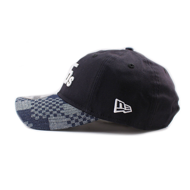 ニューエラ キャップ 9TWENTY ストラップバック ヒューストン コルツ MLB PATCH DENIM NAVY PATTERN COOPERSTOWN STRAPBACK CAP