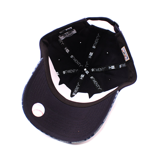 ニューエラ キャップ 9TWENTY ストラップバック ヒューストン コルツ MLB PATCH DENIM NAVY PATTERN COOPERSTOWN STRAPBACK CAP