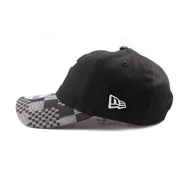 ニューエラ キャップ 9TWENTY ストラップバック シカゴ ホワイトソックス MLB PATCH DENIM BLACK PATTERN STRAPBACK CAP