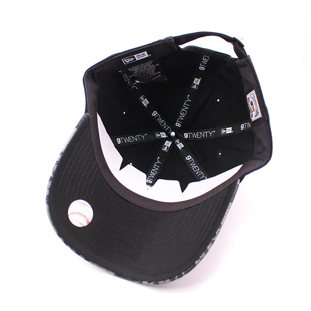 ニューエラ キャップ 9TWENTY ストラップバック シカゴ ホワイトソックス MLB PATCH DENIM BLACK PATTERN STRAPBACK CAP