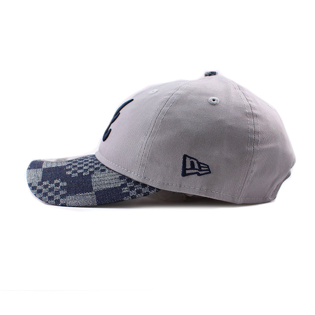 ニューエラ キャップ 9TWENTY ストラップバック アトランタ ブレーブス MLB PATCH DENIM GRAY PATTERN STRAPBACK CAP