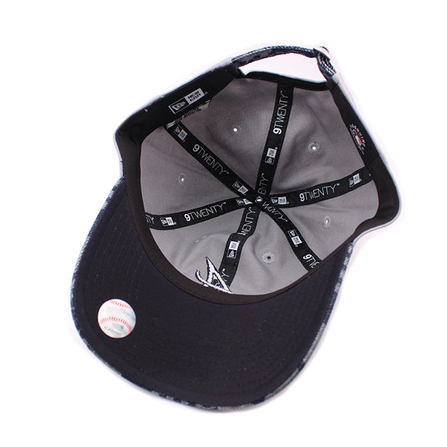 ニューエラ キャップ 9TWENTY ストラップバック アトランタ ブレーブス MLB PATCH DENIM GRAY PATTERN STRAPBACK CAP