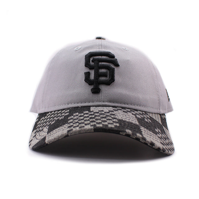 ニューエラ キャップ 9TWENTY ストラップバック サンフランシスコ ジャイアンツ MLB PATCH DENIM GRAY PATTERNSTRAPBACK CAP