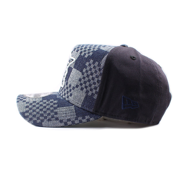 ニューエラ キャップ 9FORTY ミネソタ ツインズ MLB A-FRAME DENIM NAVY PATTERN SNAPBACK CAP