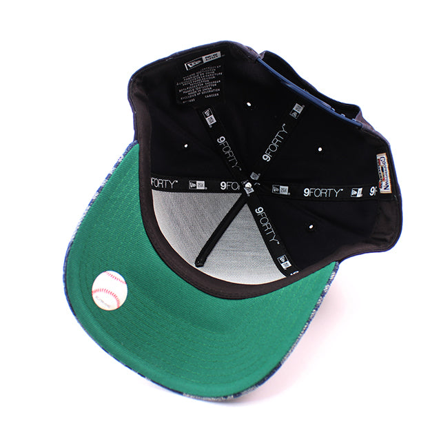 ニューエラ キャップ 9FORTY ミネソタ ツインズ MLB A-FRAME DENIM NAVY PATTERN SNAPBACK CAP