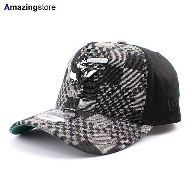 ニューエラ キャップ 9FORTY ボルチモア オリオールズ MLB A-FRAME DENIM BLACK PATTERN SNAPBACK CAP