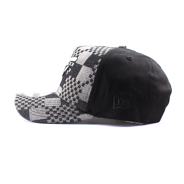 ニューエラ キャップ 9FORTY ボルチモア オリオールズ MLB A-FRAME DENIM BLACK PATTERN SNAPBACK CAP
