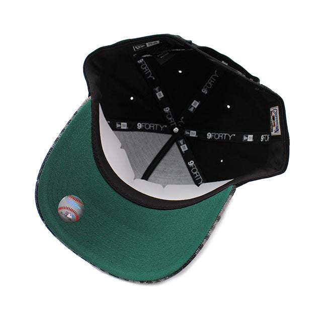 ニューエラ キャップ 9FORTY タンパベイ レイズ MLB A-FRAME DENIM BLACK PATTERN SNAPBACK CAP