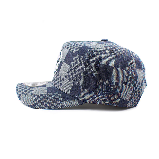 ニューエラ キャップ 9FORTY ニューヨーク メッツ MLB A-FRAME DENIM NAVY PATTERN SNAPBACK CAP