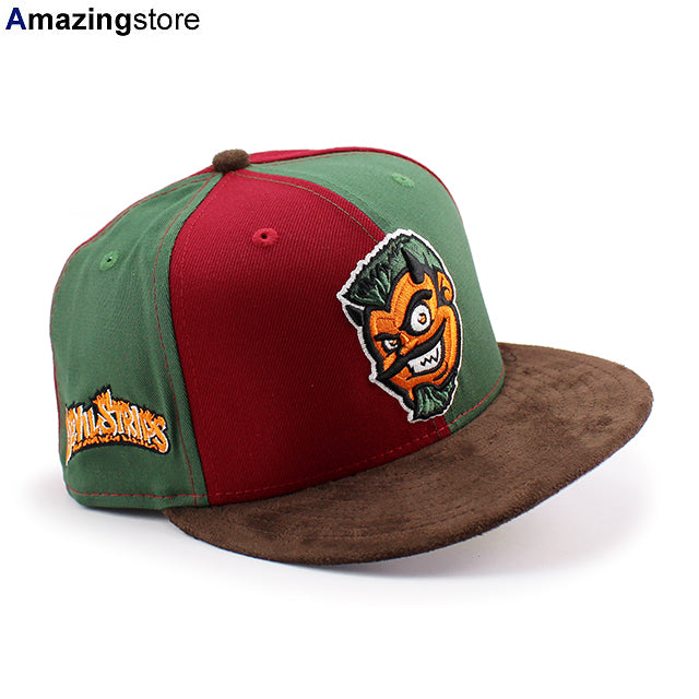 ニューエラ キャップ 59FIFTY アクロン ラバーダックス MiLB MONSTER PACK FITTED CAP CILANTRO CARDINAL