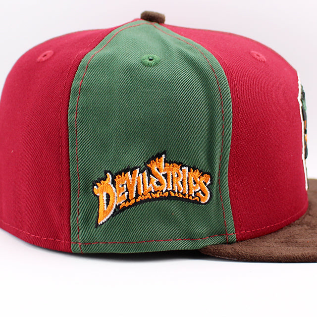 ニューエラ キャップ 59FIFTY アクロン ラバーダックス MiLB MONSTER PACK FITTED CAP CILANTRO CARDINAL