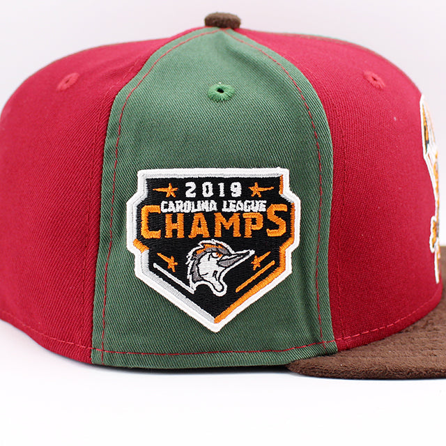 ニューエラ キャップ 59FIFTY ファイエットビル ウッドペッカーズ MiLB MONSTER PACK FITTED CAP CILANTRO CARDINAL