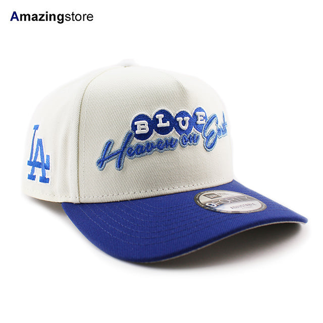 ニューエラ キャップ 9FORTY スナップバック ロサンゼルス ドジャース MLB BLUE HEAVEN ON EARTH A-FRAME SNAPBACK CAP CHROME WHITE