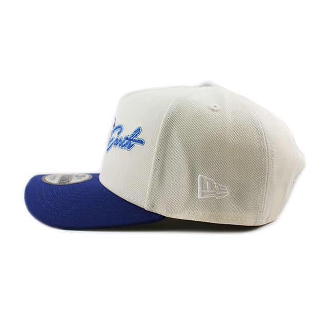 ニューエラ キャップ 9FORTY スナップバック ロサンゼルス ドジャース MLB BLUE HEAVEN ON EARTH A-FRAME SNAPBACK CAP CHROME WHITE