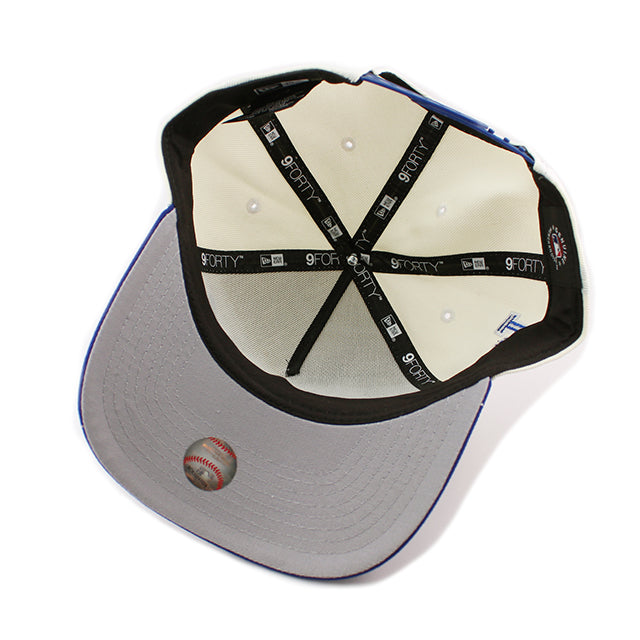 ニューエラ キャップ 9FORTY スナップバック ロサンゼルス ドジャース MLB BLUE HEAVEN ON EARTH A-FRAME SNAPBACK CAP CHROME WHITE