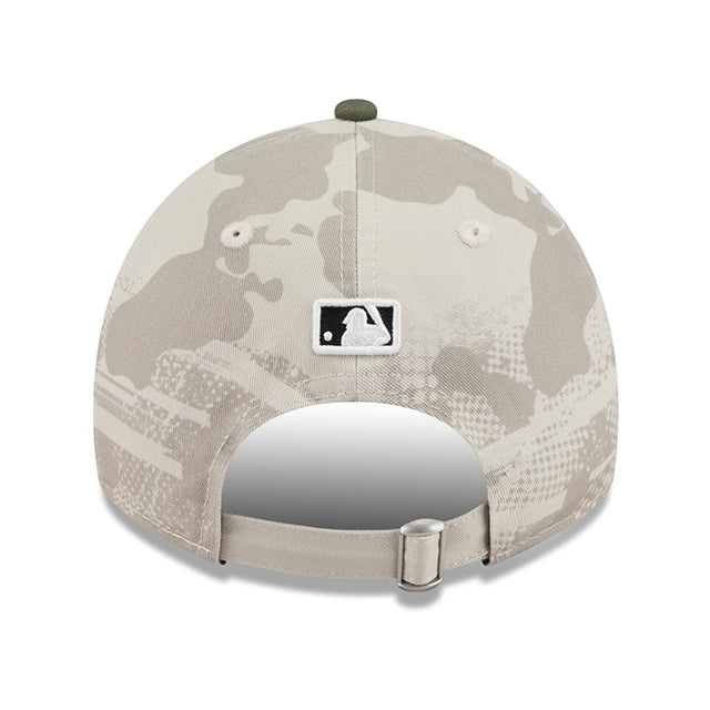 ニューエラ キャップ 9TWENTY ロサンゼルス ドジャース 2025 MLB ARMED FORCES STARS N STRIPES ADJUSTABLE CAP LT BEIGE OLIVE