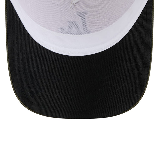 海外取寄 ニューエラ キャップ 9FORTY M-CROWN ロサンゼルス ドジャース 2025 MLB ARMED FORCES STARS N STRIPES MESH SNAPBACK CAP LT BEIGE OLIVE