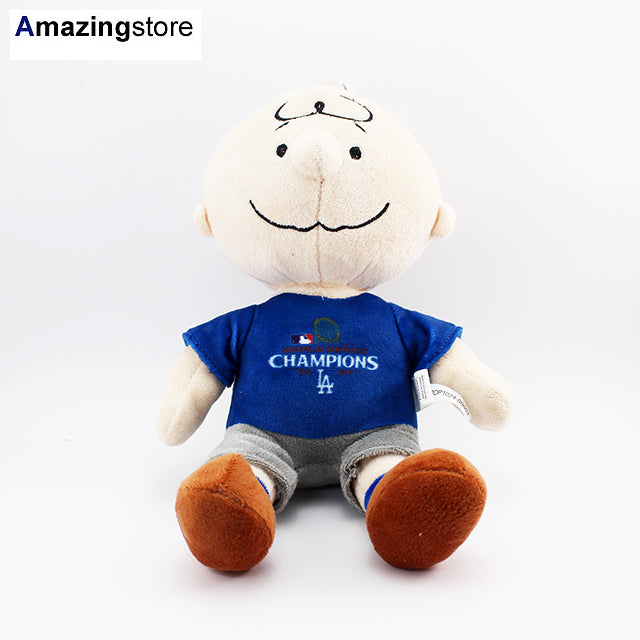 FOCO PEANUTS CHARLIE BROWN MLB LOS ANGELES DODGERS WORLD SERIES CHAMPIONS 10 INCH PLUSH