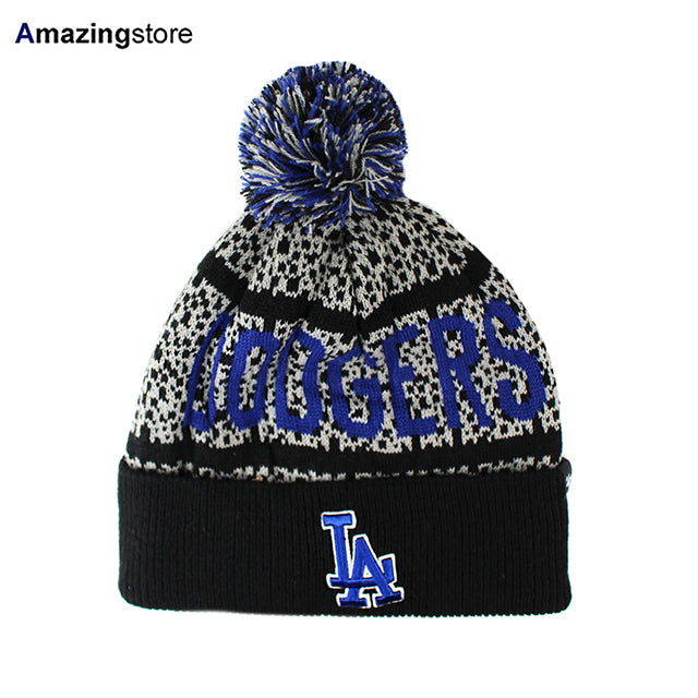 47ブランド ニット ビーニー ロサンゼルス ドジャース MLB BEDROCK KNIT BEANIE BLACK-GREY