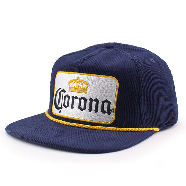 コロナビール スナップバック CORONA CORDUROY ROPE GOLF SNAPBACK CAP NAVY