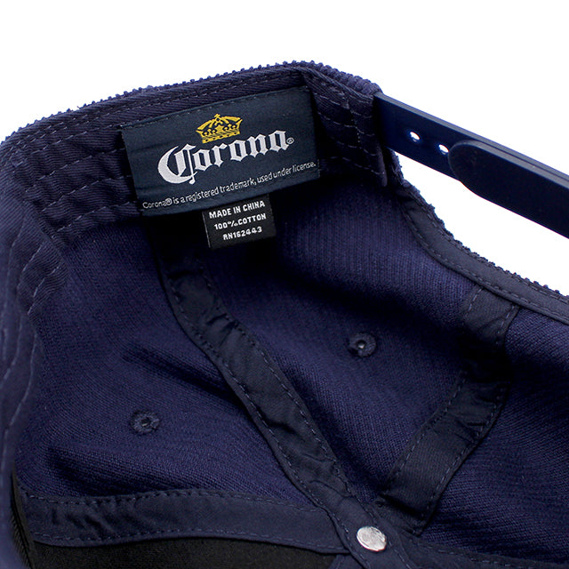 コロナビール スナップバック CORONA CORDUROY ROPE GOLF SNAPBACK CAP NAVY