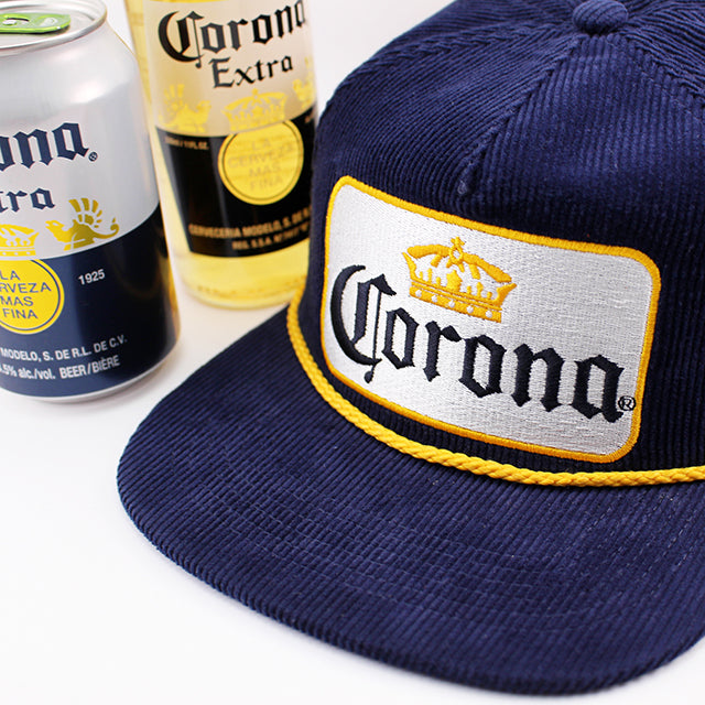 コロナビール スナップバック CORONA CORDUROY ROPE GOLF SNAPBACK CAP NAVY