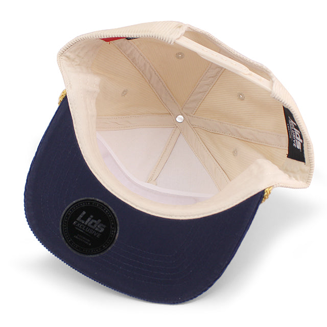 ローンスタービール スナップバック LONE STAR CORDUROY ROPE GOLF SNAPBACK CAP CREAM NAVY