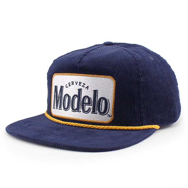 モデロビール スナップバック MODELO CORDUROY ROPE GOLF SNAPBACK CAP NAVY