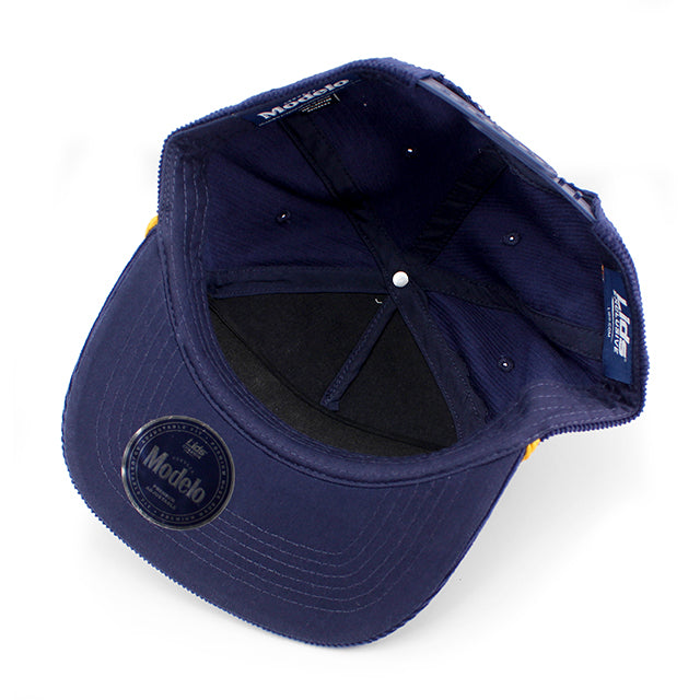 モデロビール スナップバック MODELO CORDUROY ROPE GOLF SNAPBACK CAP NAVY