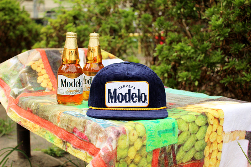 モデロビール スナップバック MODELO CORDUROY ROPE GOLF SNAPBACK CAP NAVY