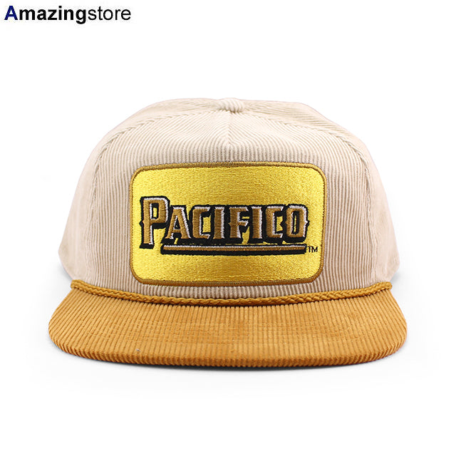 パシフィコビール スナップバック PACIFICO CORDUROY ROPE GOLF SNAPBACK CAP CREAM TAN