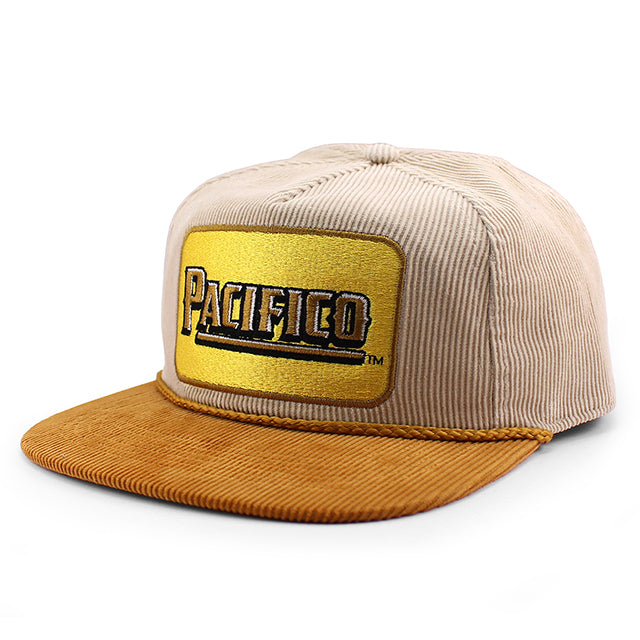 パシフィコビール スナップバック PACIFICO CORDUROY ROPE GOLF SNAPBACK CAP CREAM TAN