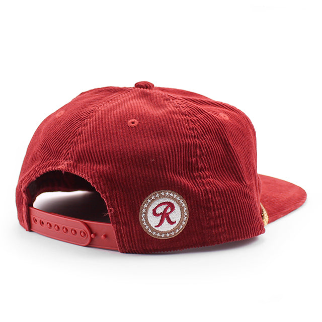 レーニアビール スナップバック RAINIER CORDUROY ROPE GOLF SNAPBACK CAP RED