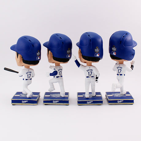 4体セット 大谷翔平2024ワールドシリーズチャンピオンモデル FOCO ロサンゼルス ドジャース MLB 約11cm 4.5INCH 4PACK MINI BIGHEADS SET