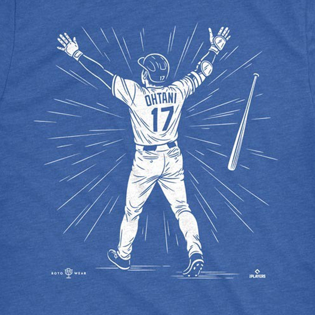 海外取寄 ロサンゼルス ドジャース Tシャツ BIG FLY SHOHEI T-SHIRT LOS ANGELES DODGERS ROTO WEAR ROYAL BLUE