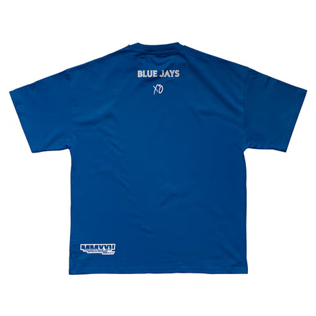 トロント ブルージェイズ × ザ ウィークエンド 海外取寄 Tシャツ 2025 WORLD SERIES LEGACY T-SHIRT ROYAL BLUE