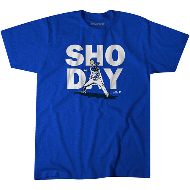 大谷翔平モデル 海外取寄 ロサンゼルス ドジャース Tシャツ SHO DAY LA T-SHIRT ROYAL BLUE
