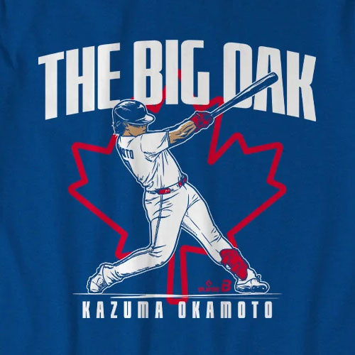 岡本和真モデル 海外取寄 トロント ブルージェイズ Tシャツ THE BIG OAK T-SHIRT ROYAL BLUE